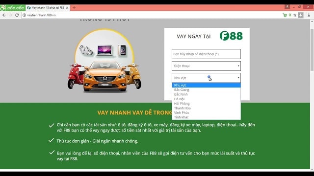 Trang web của F88