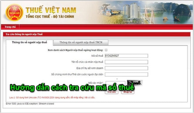 Hướng dẫn tra cứu mã số thuế cá nhân, mã số thuế doanh nghiệp online Hướng dẫn tra cứu mã số thuế cá nhân, mã số thuế doanh nghiệp online